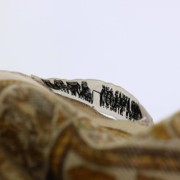 HERMES Carre 90 CHASSE EN INDE Scarf Silk Cashmere Brown Auth am4909 - Picture 14 of 15